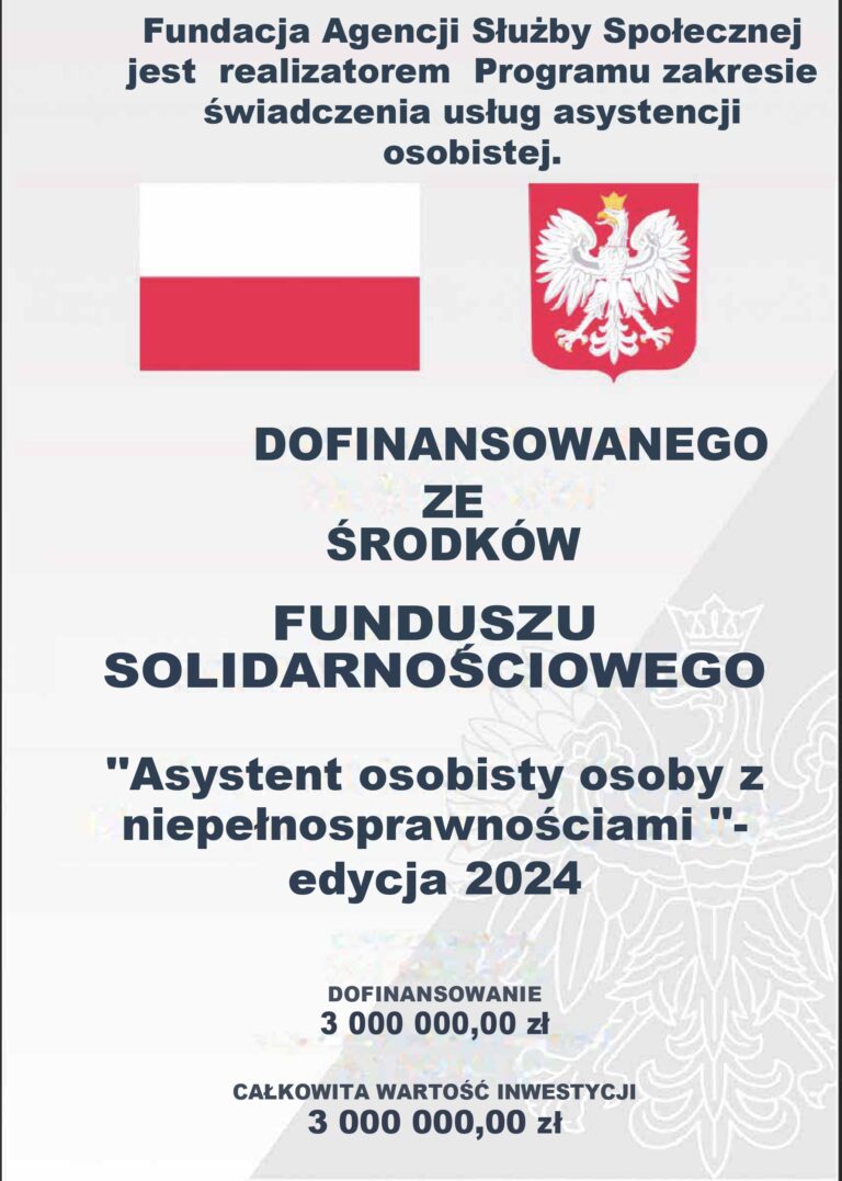 Asystent Osobisty Osoby z Niepe?nosprawno?ci? – Edycja 2024